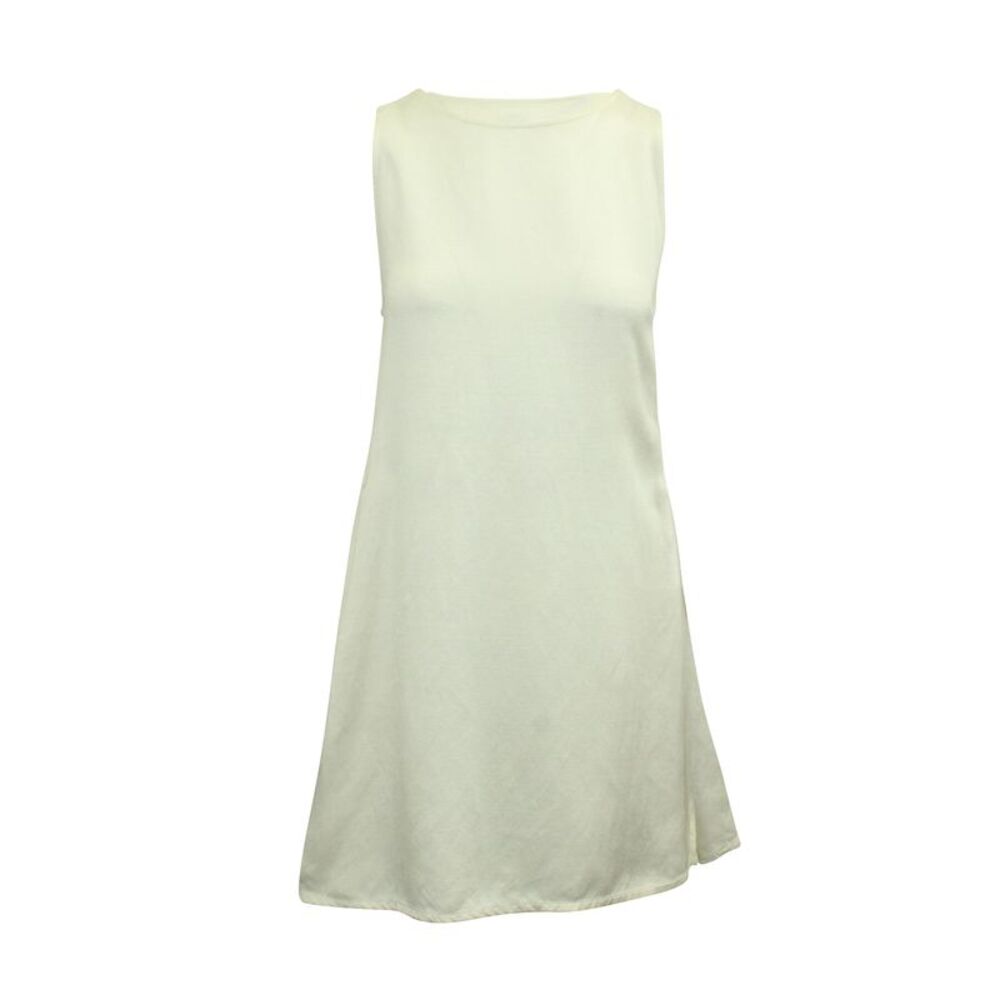 Maison Martin Margiela Sleeveless Mini Dress in Ivory Linen
